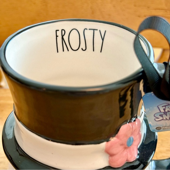 Rae Dunn Frosty the Snowman FROSTY Adorable Oversized Ceramic Mug BRAND NEW!! - Picture 2 of 6